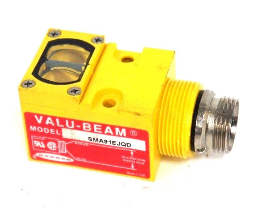 NEW BANNER SMA91EJQD VALU-BEAM SENSOR EMITTER 10 TO 250V, 50/60HZ, 59140