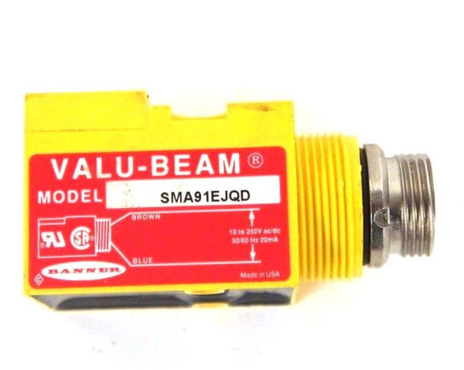 NEW BANNER SMA91EJQD VALU-BEAM SENSOR EMITTER 10 TO 250V, 50/60HZ, 59140