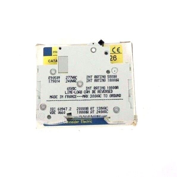 NIB SQUARE D MG24426 SUPPLEMENTARY PROTECTOR 34615 C60N 277V, 2AMP, TRIP CURVE C
