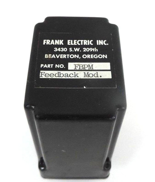 FRANK ELECTRIC FBPM RELAY FEEDBACK MODULE