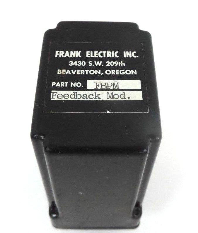 FRANK ELECTRIC FBPM RELAY FEEDBACK MODULE