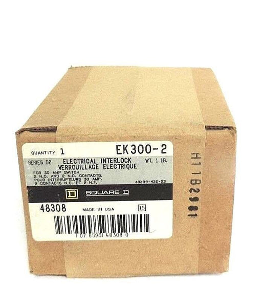 FACTORY SEALED SQUARE D EK300-2 ELECTRICAL INTERLOCK SER. D2, 48308