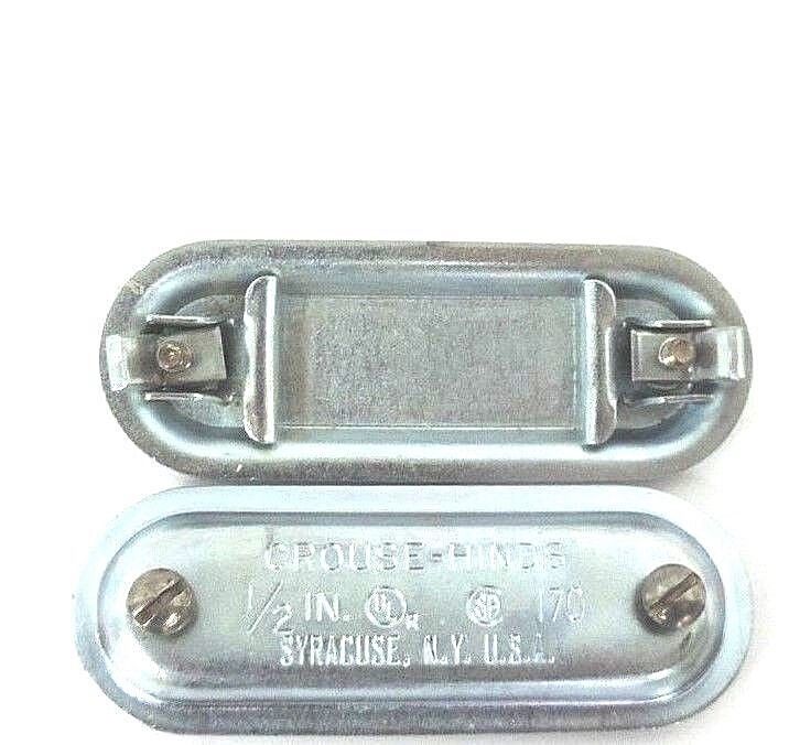 BOX OF 17 NEW CROUSE HINDS 170 OBROUND COVER FOR FORM 7 BODY 1/2"