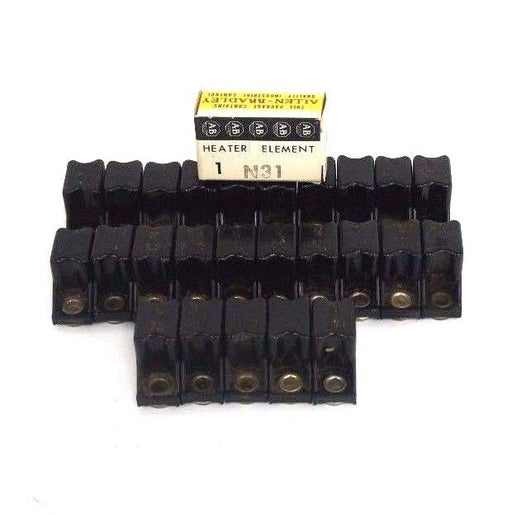 LOT OF 27 ALLEN BRADLEY N31 OVERLOAD THERMAL UNIT HEATING ELEMENTS