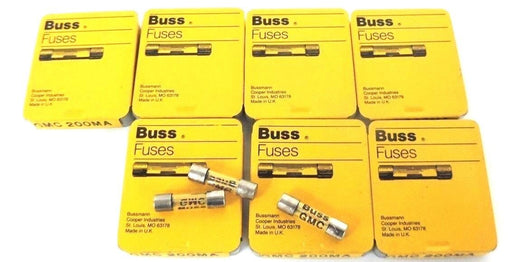 BOX OF 38 NEW COOPER BUSSMANN GMC-200MA BUSS FUSES GMC200MA