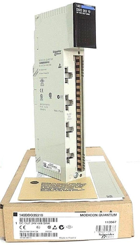 NIB SCHNEIDER MODICON 140DDO35310 DC OUT 24V 4X8 SINK MODULE 140-DDO-353-10