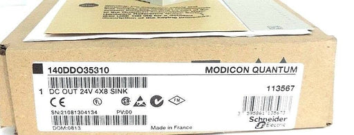 NIB SCHNEIDER MODICON 140DDO35310 DC OUT 24V 4X8 SINK MODULE 140-DDO-353-10