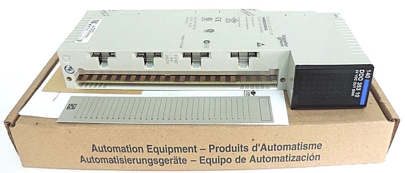 NIB SCHNEIDER MODICON 140DDO35310 DC OUT 24V 4X8 SINK MODULE 140-DDO-353-10