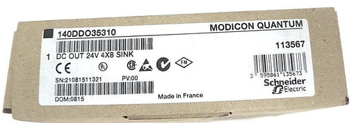 F/S SCHNEIDER ELECTRIC MODICON QUANTUM 140DDO35310 DC OUT 24V 4X8 SINK PV: 00
