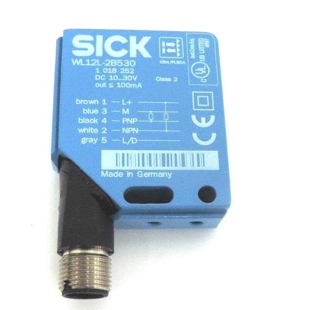 NIB SICK WL12L-2B530 PHOTOELECTRIC SENSOR 13M RANGE 10-30VDC, 1018252