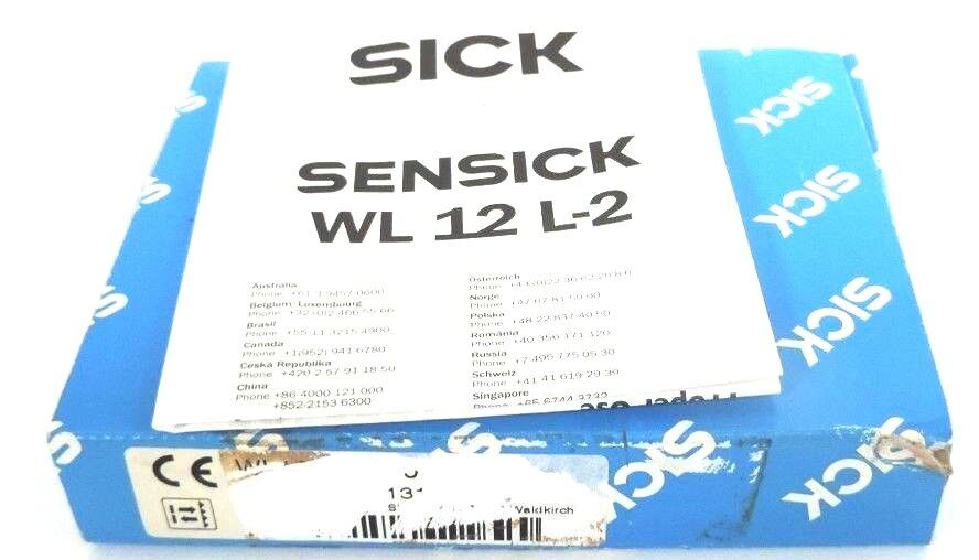 NIB SICK WL12L-2B530 PHOTOELECTRIC SENSOR 13M RANGE 10-30VDC, 1018252