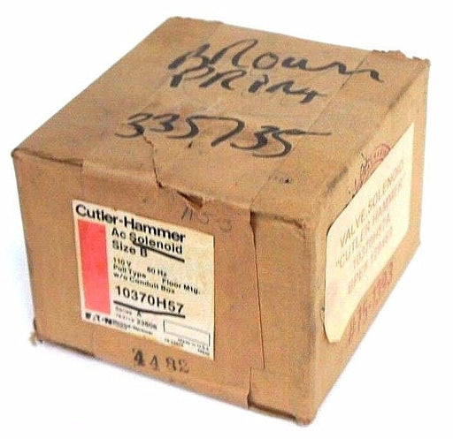 NIB CUTLER HAMMER 10370H57 AC SOLENOID SIZE B, 110V, 60HZ, SER. A