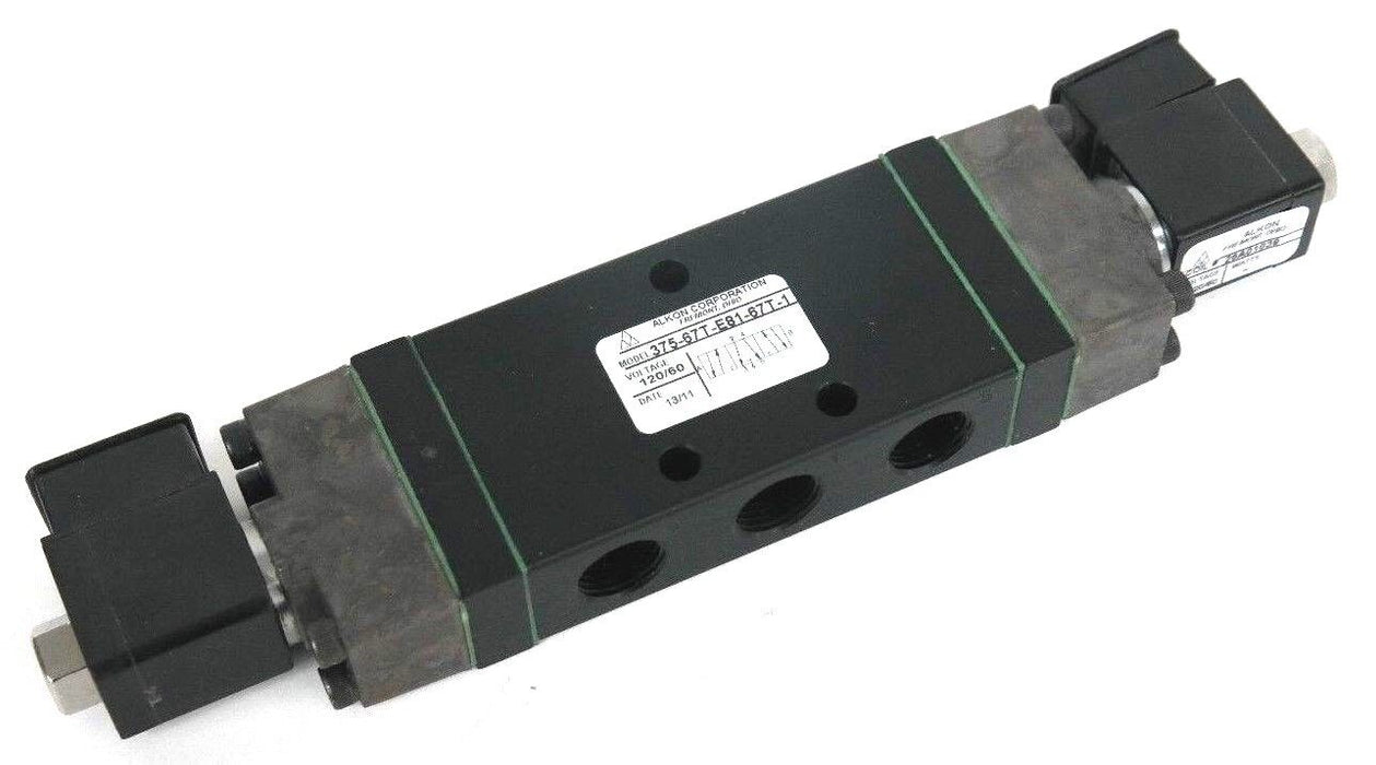 NIB OMNI ALKON 375-67T-E81-67T-1 AIR VALVE W/ (2) 26A01039 & (2) 39A01066 COILS
