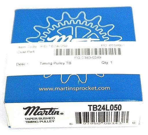 NIB MARTIN TB24L050 TAPER BUSHED TIMING PULLEY 1-3/4" BORE, 3-1/8" OVERALL DIA