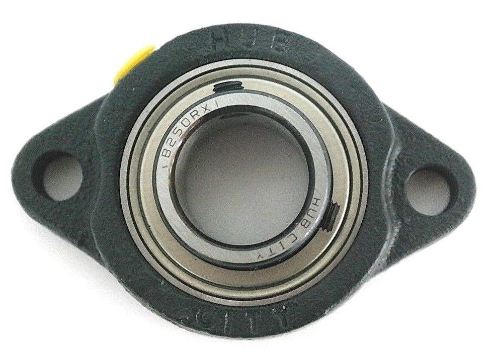 LOT OF 4 NEW HUB CITY B250RX1 FLANGE BEARINGS 1", SET SCREW, 2-BOLT, 1320111309