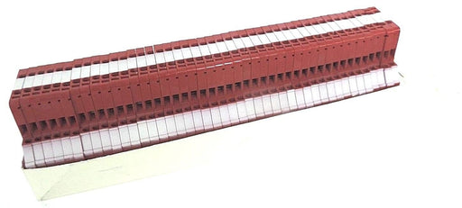 BOX OF 44 NEW ALLEN BRADLEY 1492-H2RE SER. B TERMINAL BLOCKS RED 1492H2RE