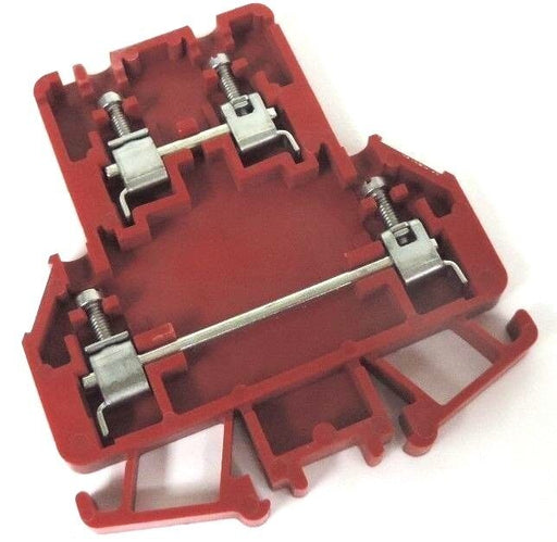 BOX OF 44 NEW ALLEN BRADLEY 1492-H2RE SER. B TERMINAL BLOCKS RED 1492H2RE