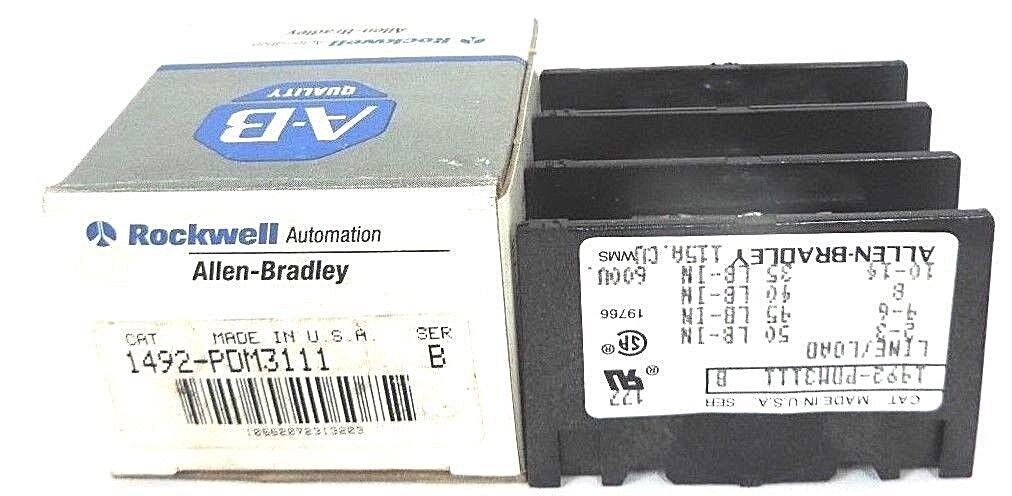 NIB ALLEN BRADLEY 1492-PDM3111 POWER BLOCK 1492PDM3111, SER. B