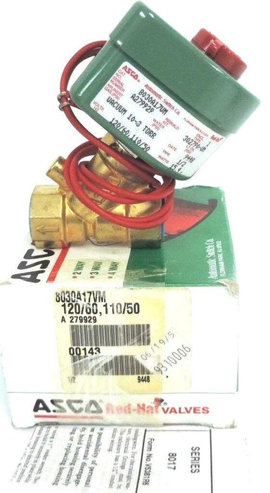 NIB ASCO 8030G17VM SOLENOID VALVE KIT 1/2", 120/60, 16.1 WATTS