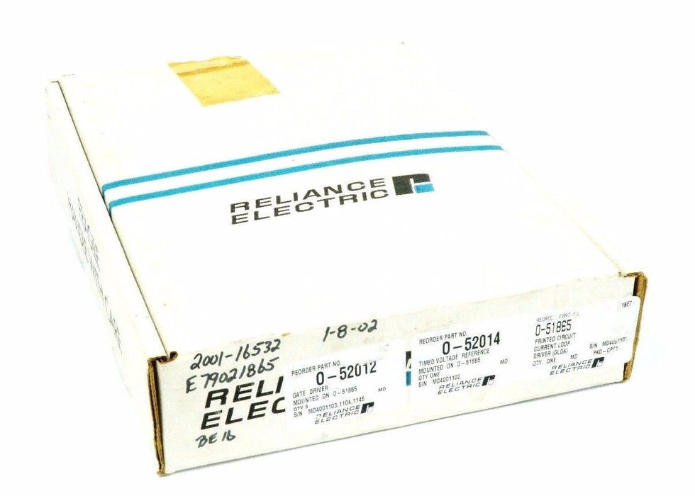 NIB RELIANCE ELECTRIC 0-51865 / O-51865 W/(3) 0-52012 (1) 0-52014 051865 O51865