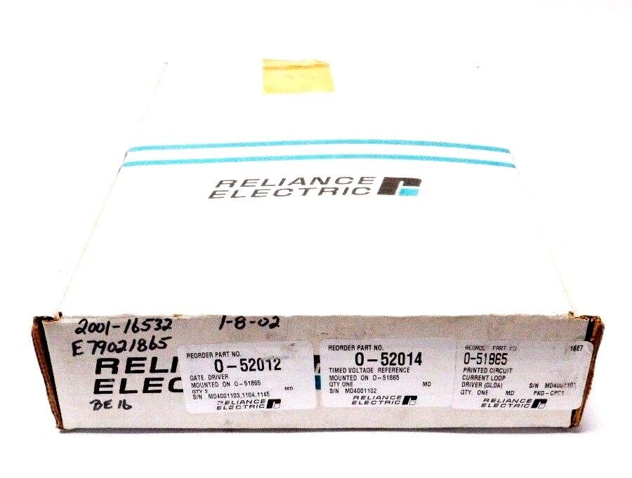 NIB RELIANCE ELECTRIC 0-51865 / O-51865 W/(3) 0-52012 (1) 0-52014 051865 O51865