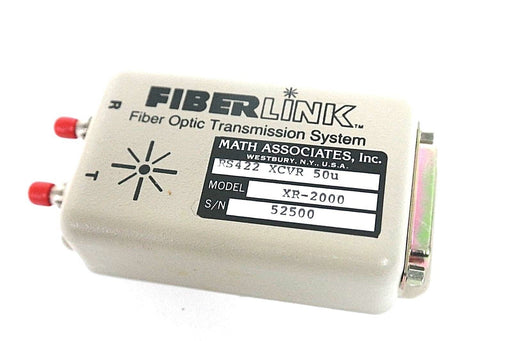 FIBER LINK XR-2000 FIBER OPTIC TRANSMISSION SYSTEM RS422 XCVR 50u, XR2000