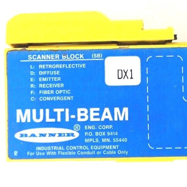 LOT OF 6 BANNER DX1 SCANNER BLOCK MULTI-BEAM