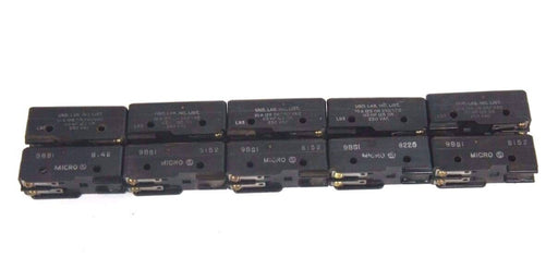 LOT OF 10 HONEYWELL MICROSWITCH 9BS1 LIMIT SWITCHES