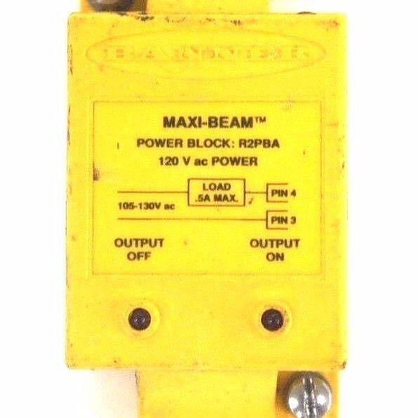 BANNER R2PBA MAXI-BEAM POWER BLOCK W/ RSBLV MAXI-BEAM HEAD