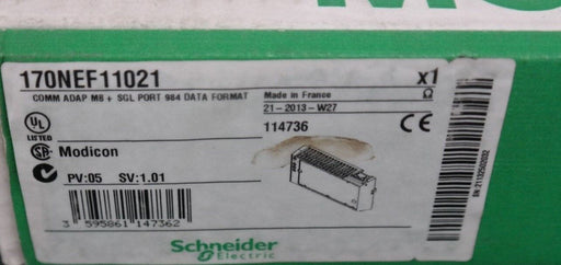 F/S SCHNEIDER 170NEF11021 COMMUNICATION ADAPTER MB + SGL PORT 984 FORMAT 114736
