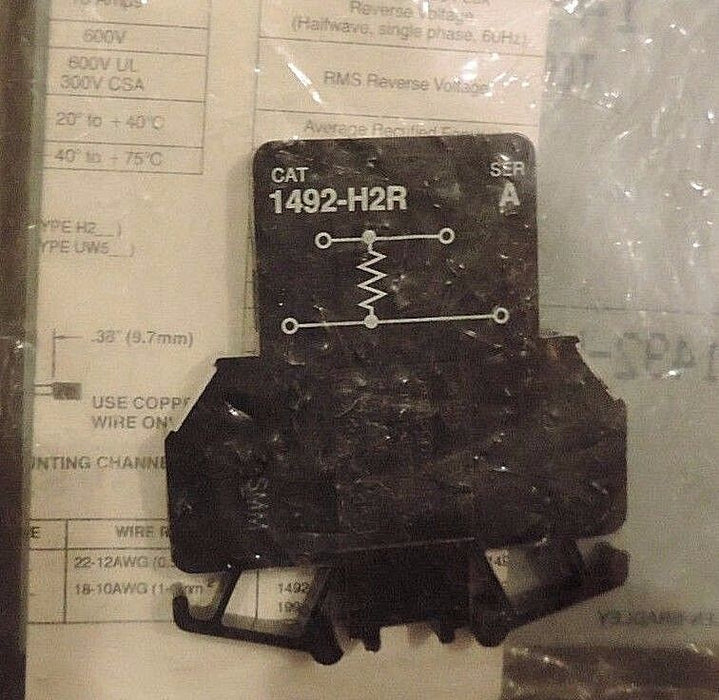 NEW ALLEN BRADLEY 1492-H2RB001 TERMINAL BLOCK 1492H2RB001, SER. A