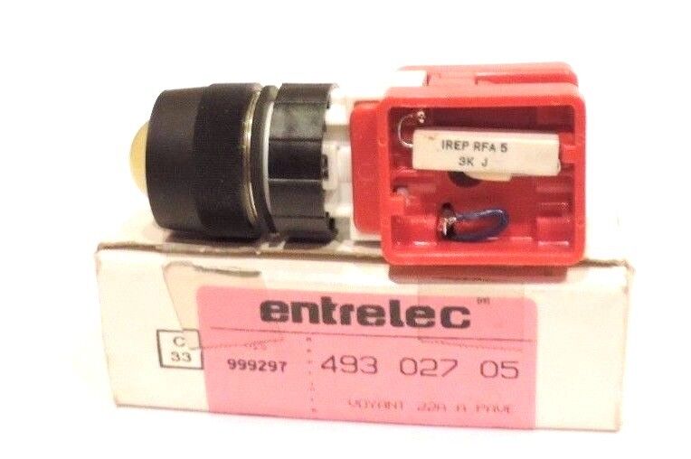 NIB ENTRELEC 493 027 05 PILOT LIGHT 999297 127 VAC-DC, 49302705