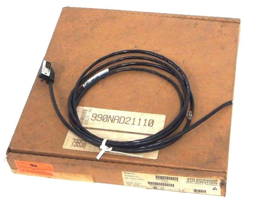 NIB MODICON 990-NAD-211-10 MODBUS+DROP CABLE 990NAD21110, 2.4M/18FT, REV: 1.03