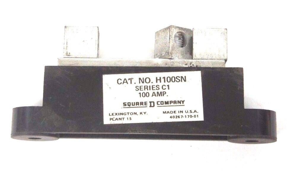 NIB SQUARE D H100SNC SER. D4 INSULATED GROUNDABLE NEUTRAL ASSEMBLY 48834