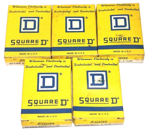 LOT OF 5 NIB SQUARE D AR3.98 THERMAL OVERLOAD RELAYS 586644