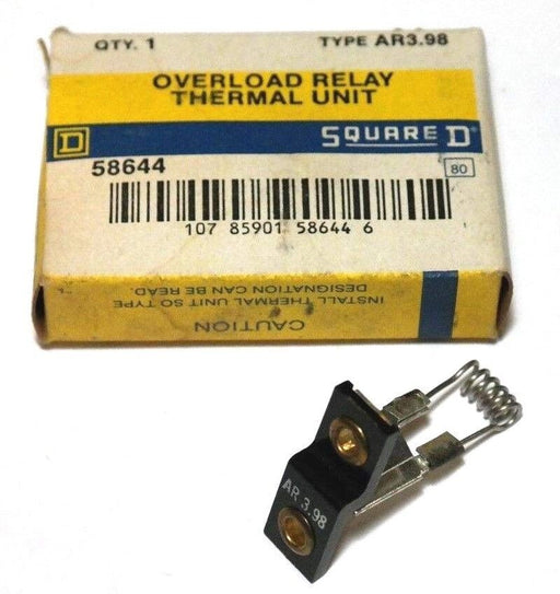 LOT OF 5 NIB SQUARE D AR3.98 THERMAL OVERLOAD RELAYS 586644