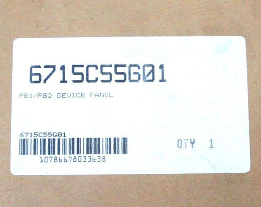 NIB CUTLER HAMMER 6715C55G01 PB1/PB2 DEVICE PANEL SER. A, PB1XDPV08