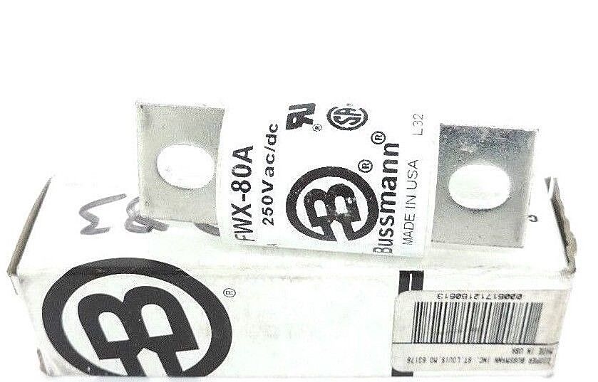 NIB COOPER BUSSMANN FWX-80A FUSE 80A, 250V, FWX80A
