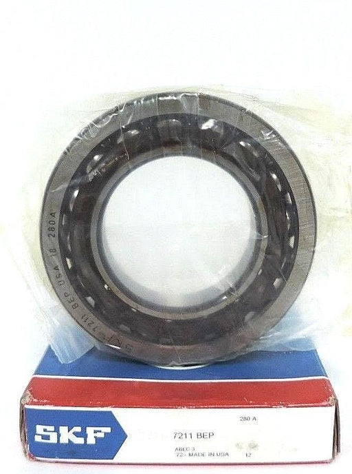 NIB SKF 7211-BEP RADIAL ANGULAR CONTACT BEARING 2-3/16INIDX3-7/8OD, 7211BEP