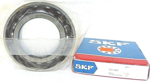 NIB SKF 7211-BEP RADIAL ANGULAR CONTACT BEARING 2-3/16INIDX3-7/8OD, 7211BEP