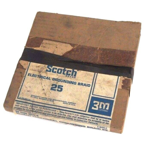 NIB 3M SCOTCH 80-6100-0021-0 ELECTRICAL GROUNDING BRAID 25' 80610000210