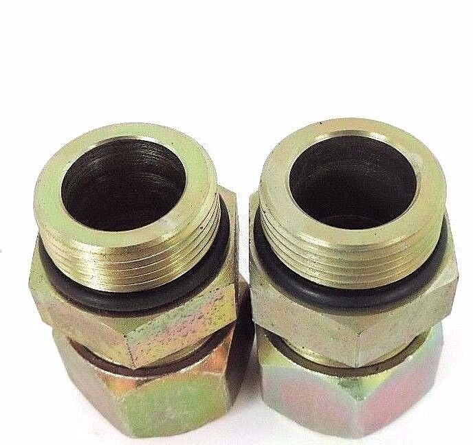 BOX OF 2 NEW PARKER 16 F5BU-S STRAIGHT THREAD CONNECTOR 16 BU-S