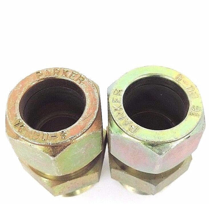 BOX OF 2 NEW PARKER 16 F5BU-S STRAIGHT THREAD CONNECTOR 16 BU-S