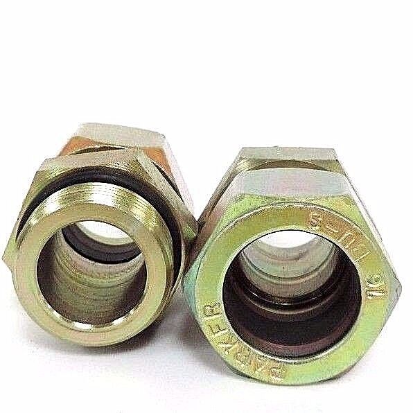 BOX OF 2 NEW PARKER 16 F5BU-S STRAIGHT THREAD CONNECTOR 16 BU-S