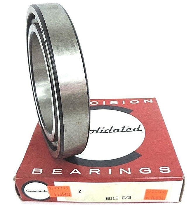 NIB CONSOLIDATED BEARING 6019 C/3 DEEP GROVE BALL BEARING 6019C3