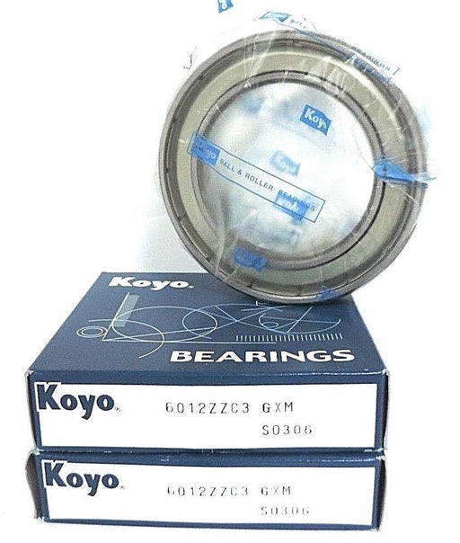 LOT OF 2 NIB KOYO 6012ZZC3 GXM BEARINGS