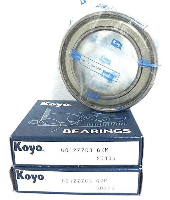 LOT OF 2 NIB KOYO 6012ZZC3 GXM BEARINGS