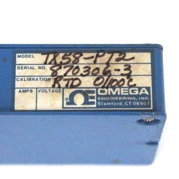 OMEGA ENGINEERING TX58-PT2 RTD TRANSMITTER