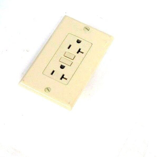 LOT OF 2 NIB LEVITON 8899-BI IVORY SMART LOCK RECEPTACLES GFCI 20A, 125V