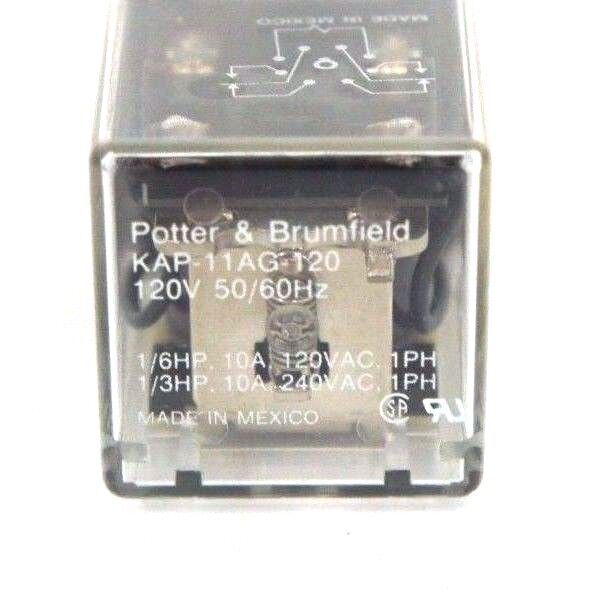 POTTER & BRUMFIELD KAP-11AG-120 RELAY 120V, 50/60HZ, KAP11AG120